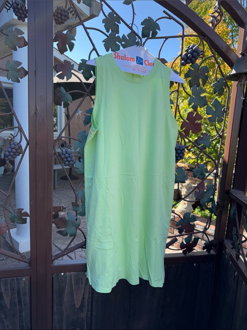 Old Navy Light Mint Green Sleeveless Shift Dress